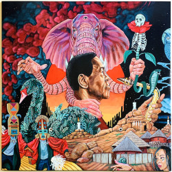 Sonny Simmons & Moksha Samnyasin LP Nomadic  kansi EX- levy EX Käytetty LP