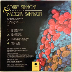 Sonny Simmons & Moksha Samnyasin LP Nomadic  kansi EX- levy EX Käytetty LP