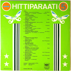 Marica, Jocke Salmi, Anssi Jalonen ym. LP Hittiparaati 5  kansi VG+ levy EX Käytetty LP