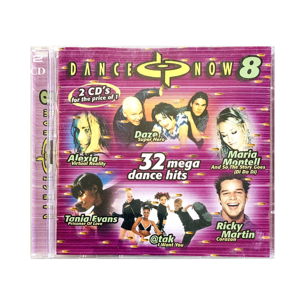 F.R. David, Daze, Jam & Spoon ym. CD Dance Now! 8 2CD   kansi EX levy EX- Käytetty CD