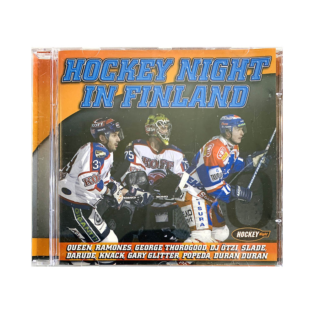Queen, Ramones, Darude ym. CD Hockey Night In Finland  kansi EX- levy EX Käytetty CD