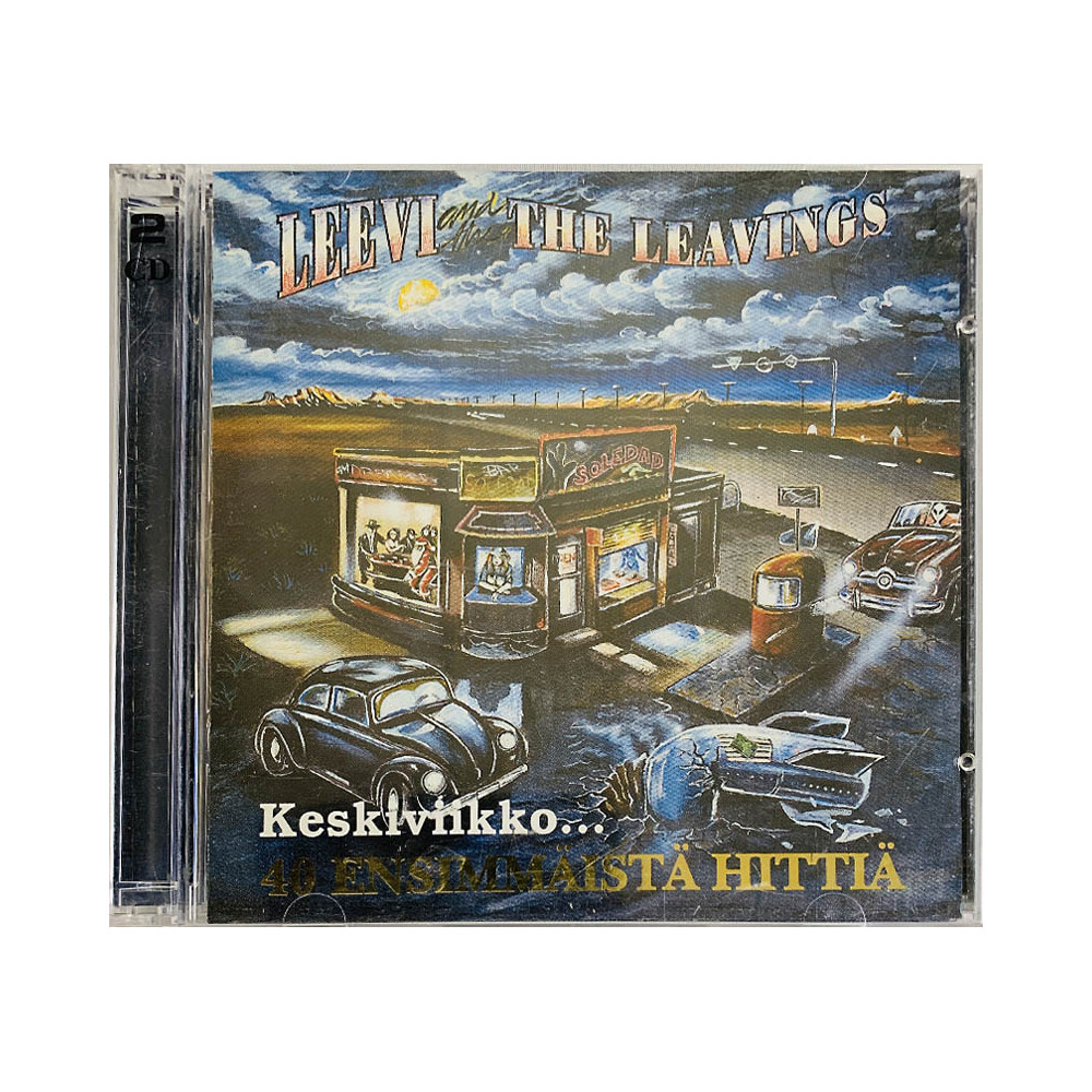 Leevi And The Leavings CD Keskiviikko... 40 Ensimmäistä Hittiä 2CD  kansi EX levy EX Käytetty CD