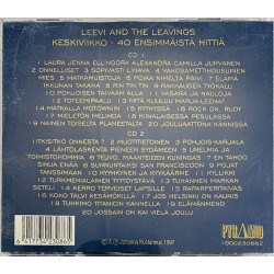 Leevi And The Leavings CD Keskiviikko... 40 Ensimmäistä Hittiä 2CD  kansi EX levy EX Käytetty CD