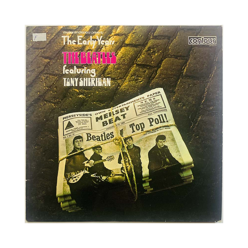 Beatles LP kansi The early years featuring Tony Sheridan  kansi VG levy ei levyä kansi ilman levyä