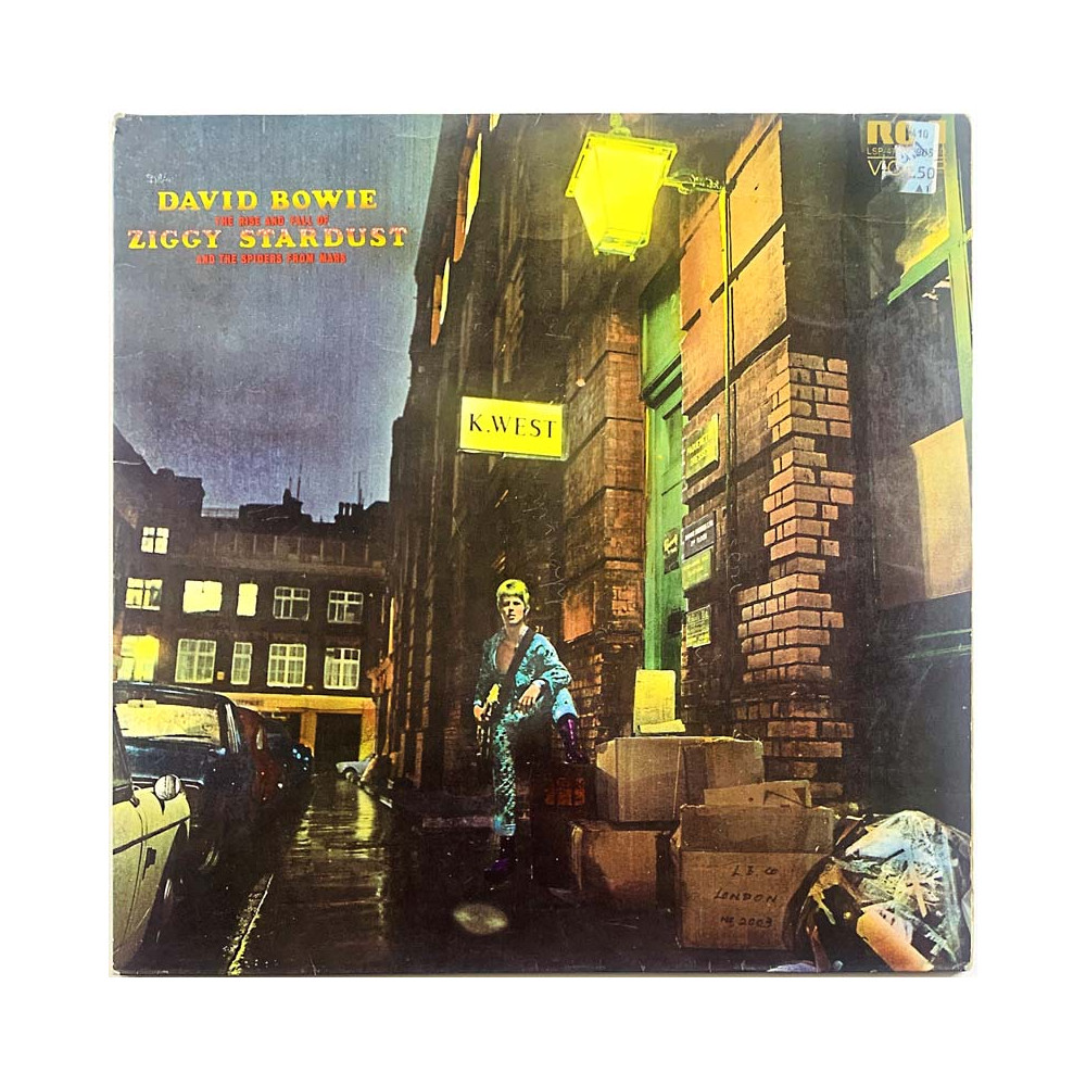 Bowie David LP kansi The rise and fall of Ziggy Stardust and the spiders from mars  kansi VG- levy ei levyä kansi ilman levyä
