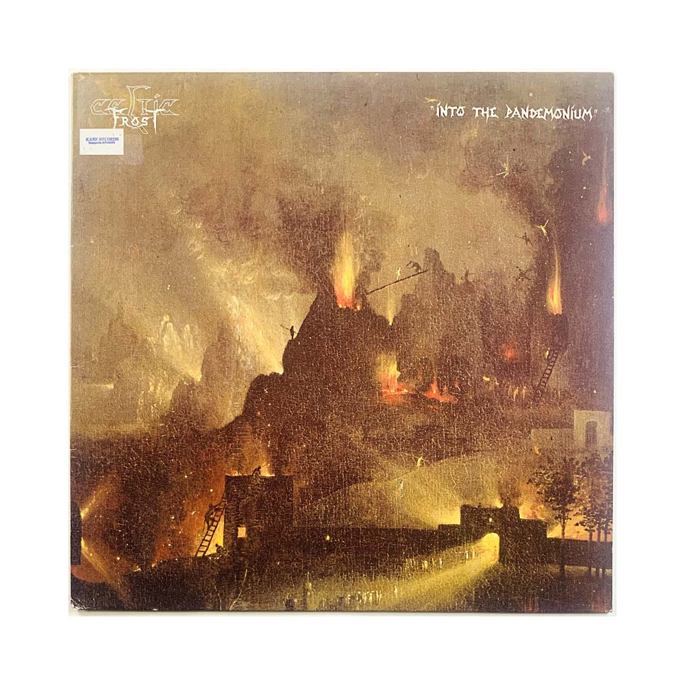 Celtic Frost LP kansi Into the pandemonium  kansi EX- levy ei levyä kansi ilman levyä