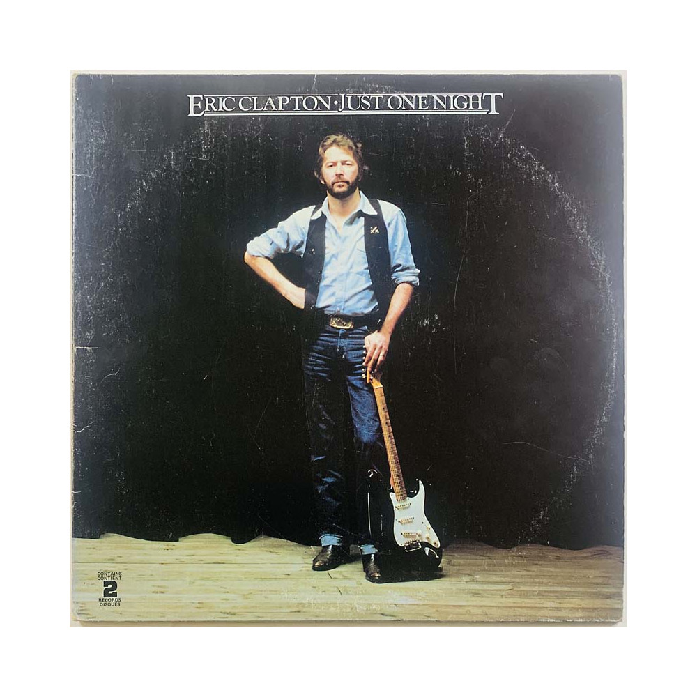 Clapton Eric LP kansi Just one night  kansi VG levy ei levyä kansi ilman levyä