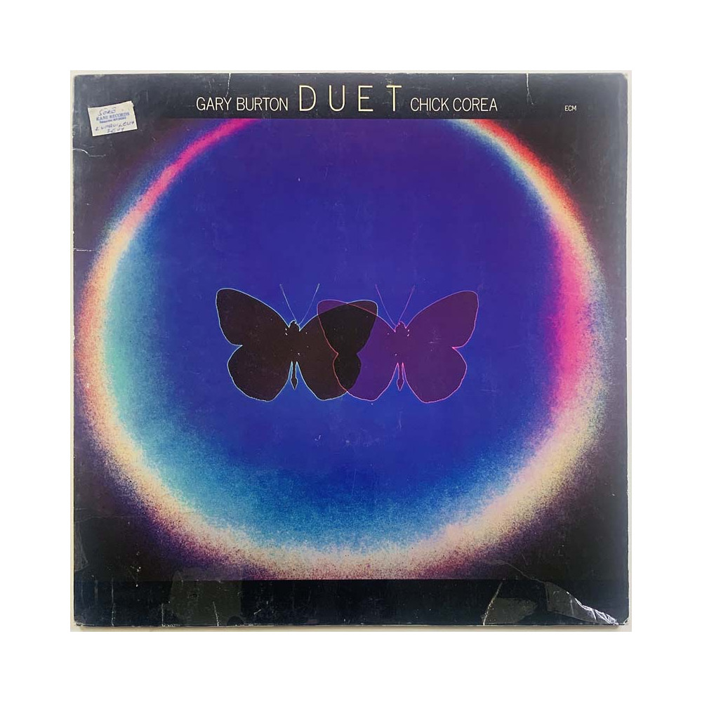 Burton Gary / Chick Corea LP kansi Duet  kansi VG levy ei levyä kansi ilman levyä