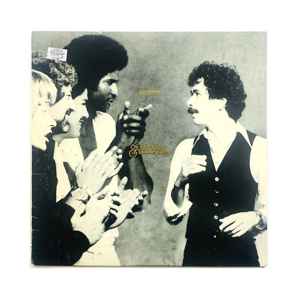 Santana LP kansi Inner Secrets  kansi VG levy ei levyä kansi ilman levyä