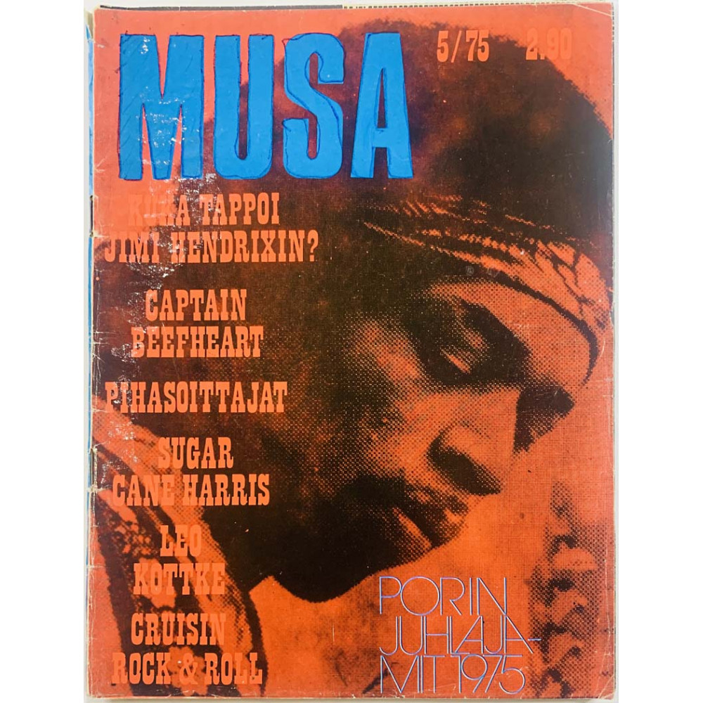 Musa 1975 5 Porin juhlajamit, Captain Beefheart, Leo Kottke aikakauslehti