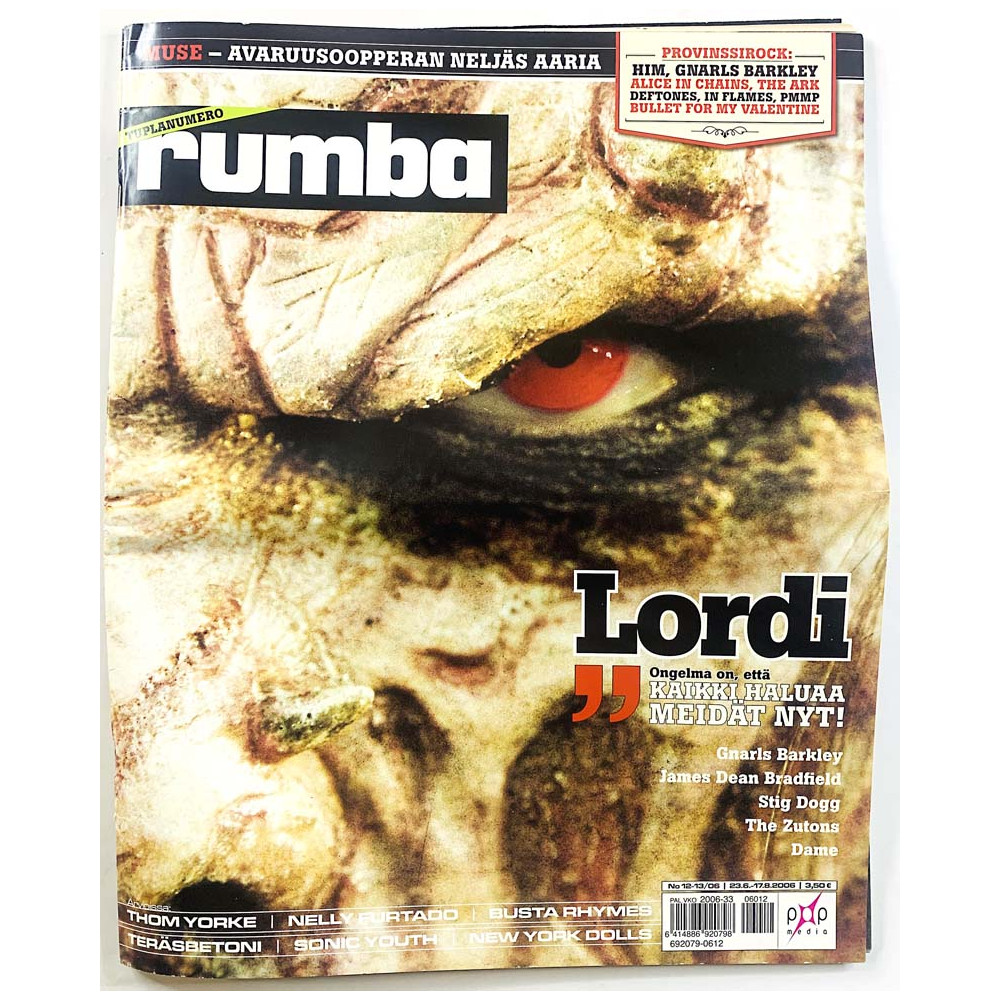 Rumba 2006 No 12-13 /06 Muse, Lordi, Stig Dogg aikakauslehti