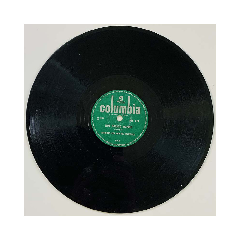 Edmundo Ros and his orchestra 1950’s DYC 174 Hot Potato Mambo / Much much too much stenkaka 78-varvare