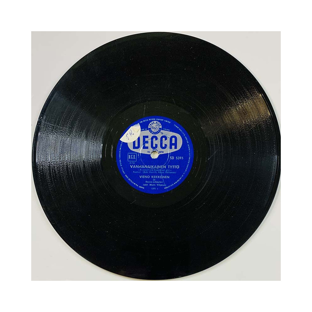 Kekkonen Vieno / Pärre Förars Gramofonilevy Vanhanaikainen Tyttö / Marianne  kansi paperikansi/muovitasku levy F savikiekko