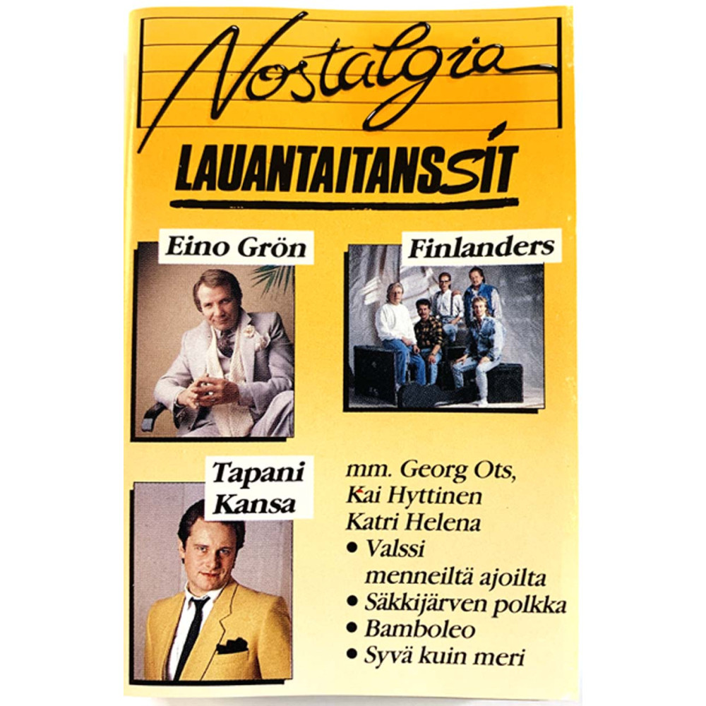 Finlanders, Kari Tapio, Esko Rahkonen: Lauantaitanssit kansipaperi EX , musiikkikasetin kunto EX käytetty kasetti