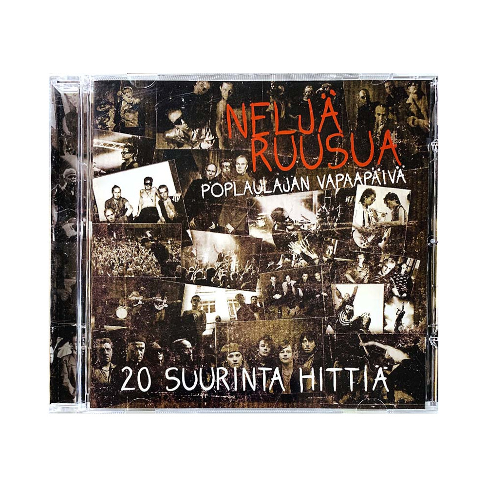 Neljä Ruusua CD Poplaulajan vapaapäivä (20 suurinta hittiä)  kansi EX levy EX Käytetty CD