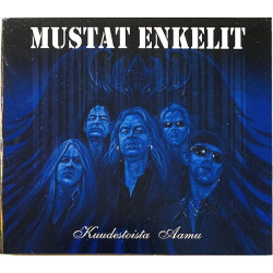 Mustat Enkelit CD Kuudestoista aamu  kansi EX levy EX Käytetty CD