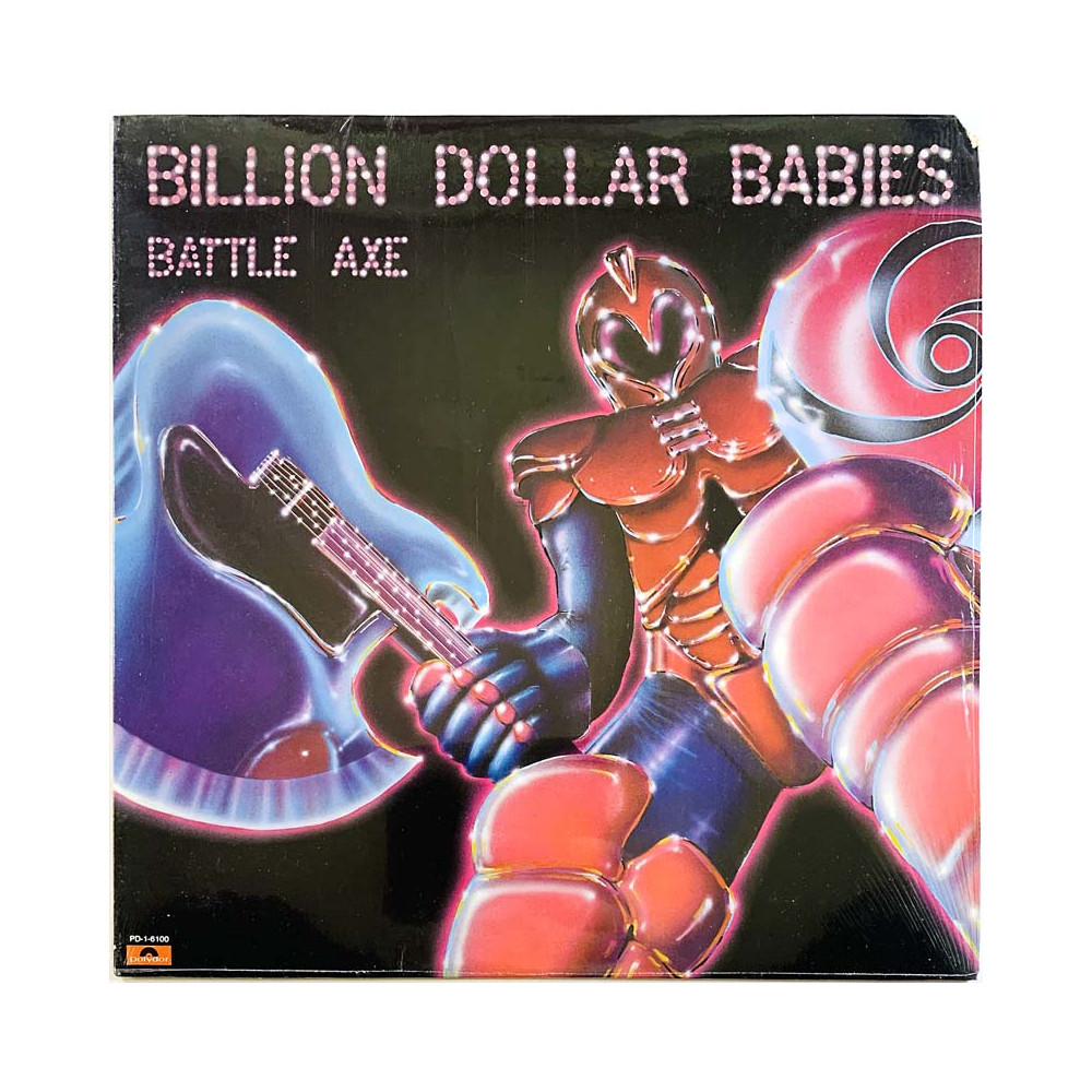 Billion Dollar Babies LP Battle axe  kansi EX levy EX Käytetty LP