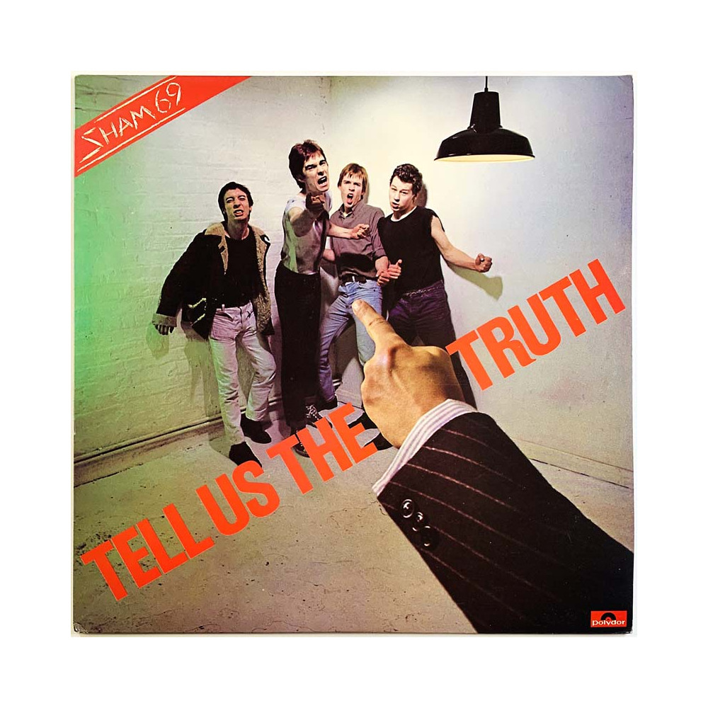 Sham 69 LP Tell us the truth  kansi EX levy EX Käytetty LP