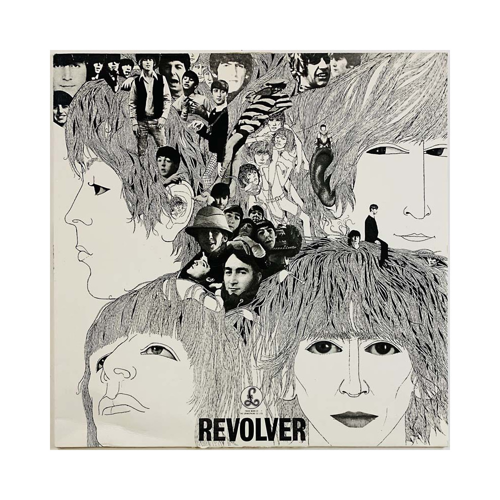Beatles LP Revolver  kansi VG levy EX- Käytetty LP