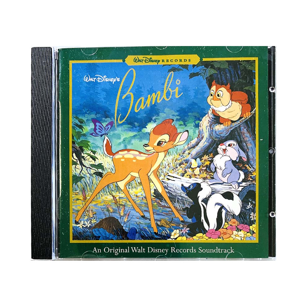 An original Walt Disney Records Soundtrack CD Walt Disney's Bambi  kansi EX levy EX Käytetty CD