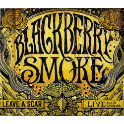 Blackberry Smoke CD Leave A Scar Live DVD + 2CD  kansi EX levy EX Käytetty CD