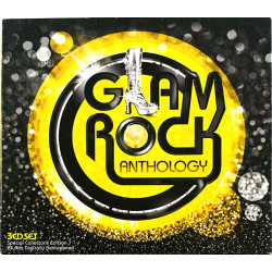 Hello, Mud, Runaways, Suzi Quatro ym. CD Glam Rock Anthology 3CD  kansi EX levy EX Käytetty CD