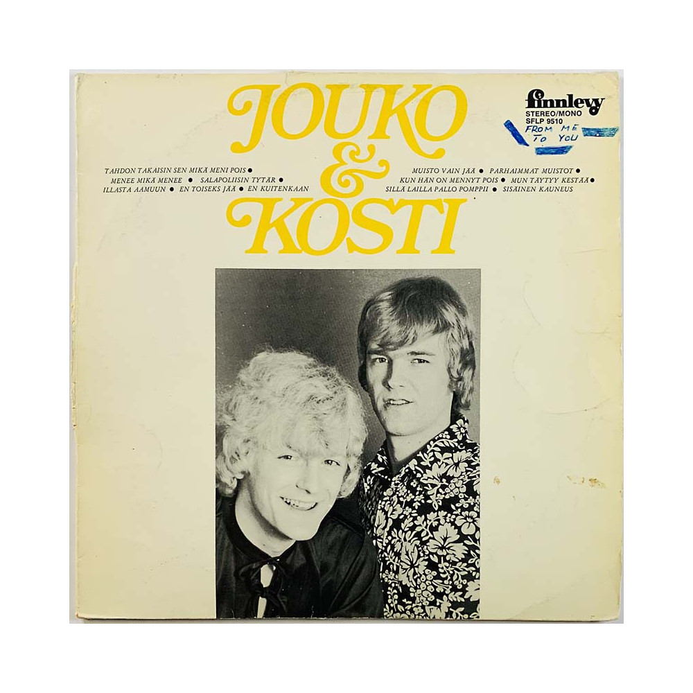 Jouko & Kosti 1971 SFLP 9510 Jouko ja Kosti Begagnat LP
