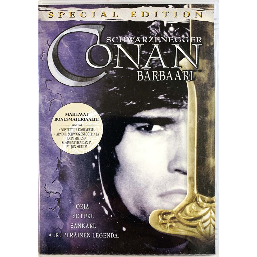 DVD - Elokuva 1981  Conan barbaari Schwarzenegger DVD Begagnat