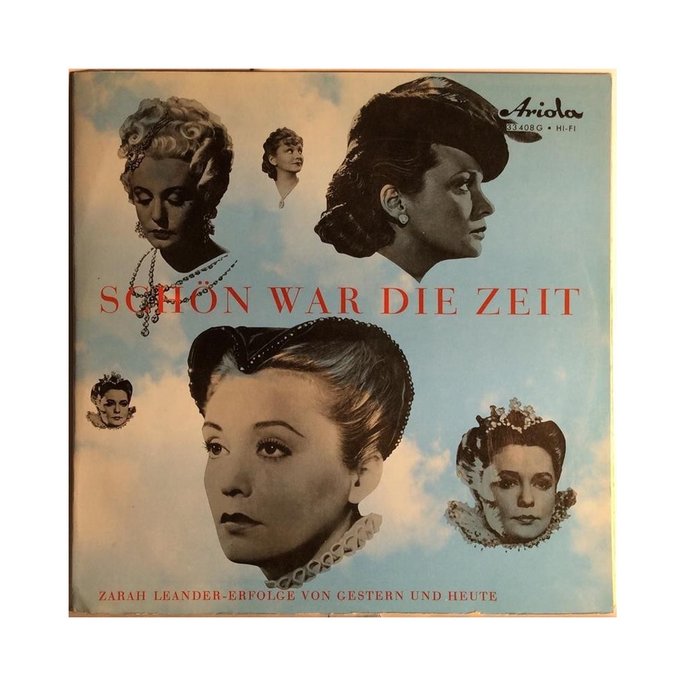 Zarah Leander erfolge von gestern und heute: Schön war die Zeit 10-tuumainen LP - Käytetty LP