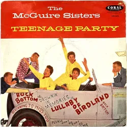 McGuire Sisters 1958 LVA 9073 Teenage Party Begagnat LP