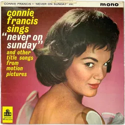 Francis Connie 1962 MGM C 875 Sings never on sunday Begagnat LP