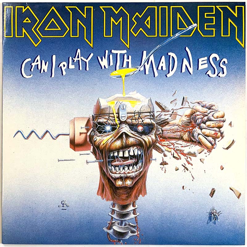 Iron Maiden vinyl LP Can I play with madness 12-inch maxi  kansi EX levy EX Käytetty LP Iron Maiden vinyl LP Can I play with madness 12-inch maxi  kansi EX levy EX Käytetty LP