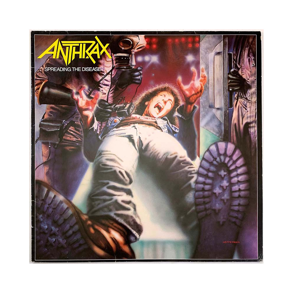 Anthrax vinyl LP Spreading the Disease  kansi EX- levy EX- Käytetty LP