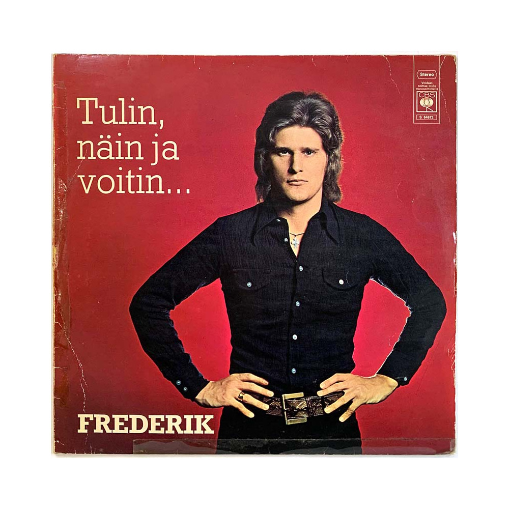 Frederik vinyl LP Tulin, näin ja voitin...  kansi G+ levy EX- Käytetty LP