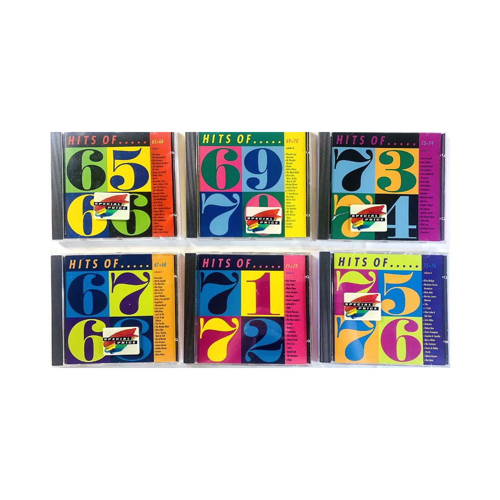 yli 200 rock ja pop hittiä eri vuosikymmeniltä 1992 515001-2...515013-2 Hits of.....1965 - 1990 13CD CD Begagnat