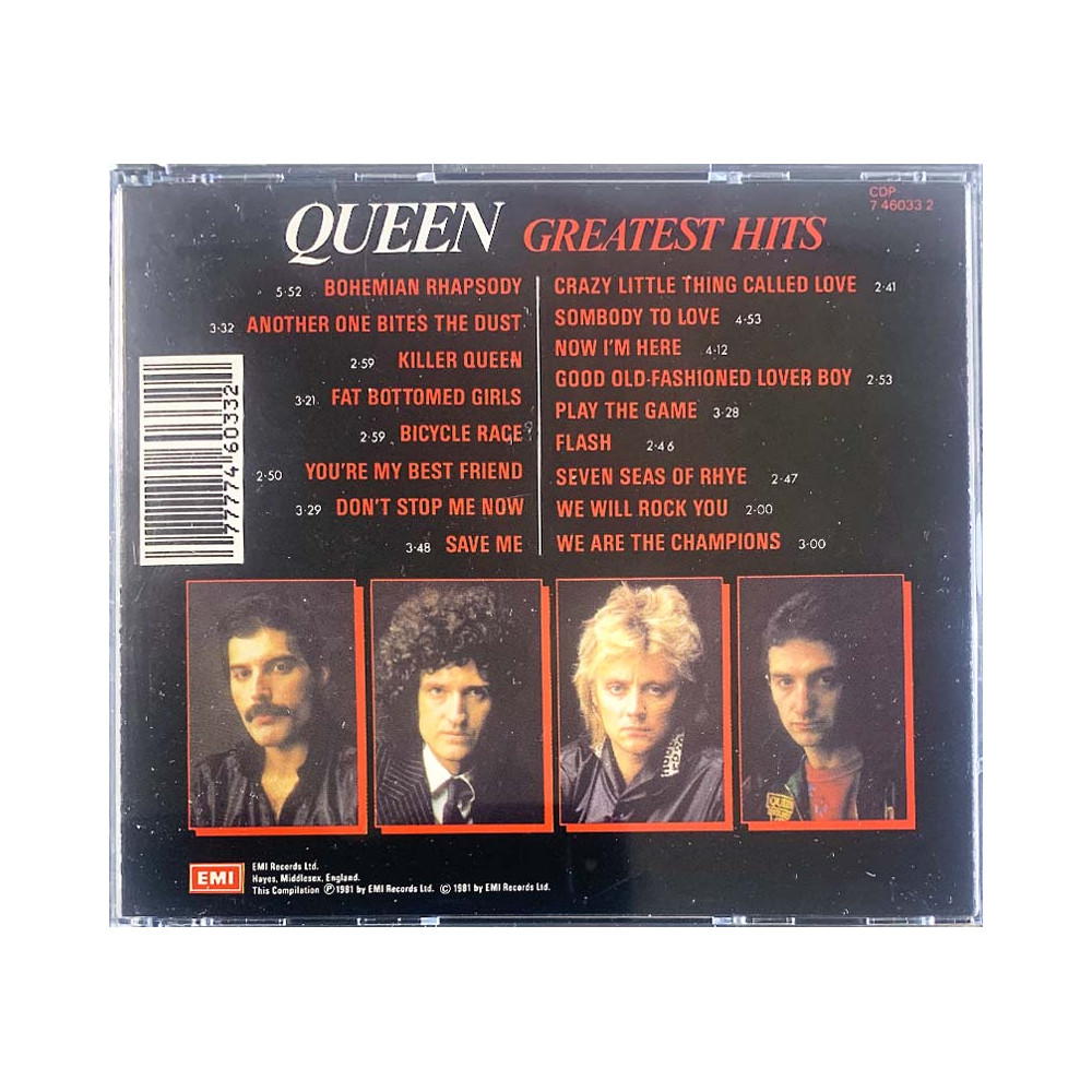 Queen Käytetty CD Greatest Hits I & II 2CD  kansi EX levy EX Käytetty CD