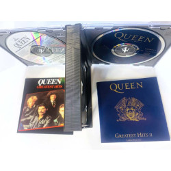Queen Käytetty CD Greatest Hits I & II 2CD  kansi EX levy EX Käytetty CD