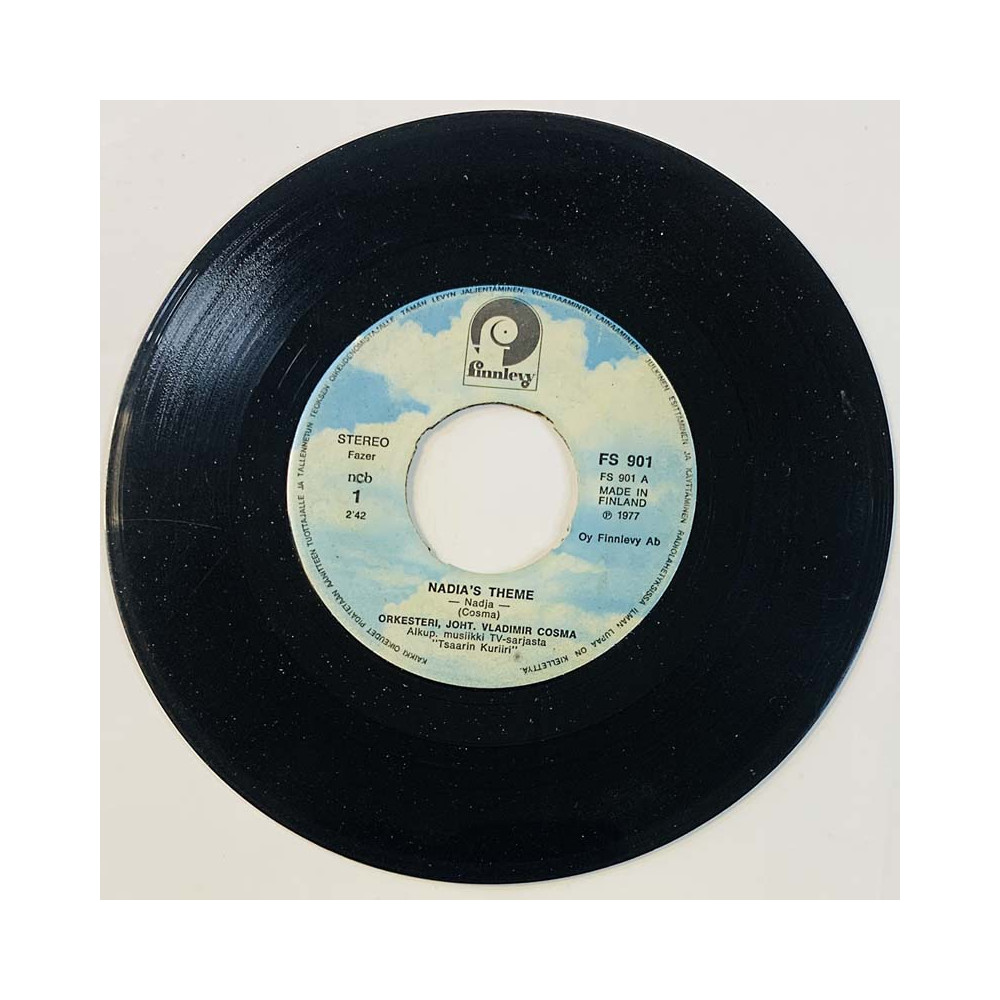 Orkesteri Vladimir Cosma vinyl single Nadia's Theme / Michael Strogoff  kansi Ei kuvakantta levy VG käytetty vinyylisingle
