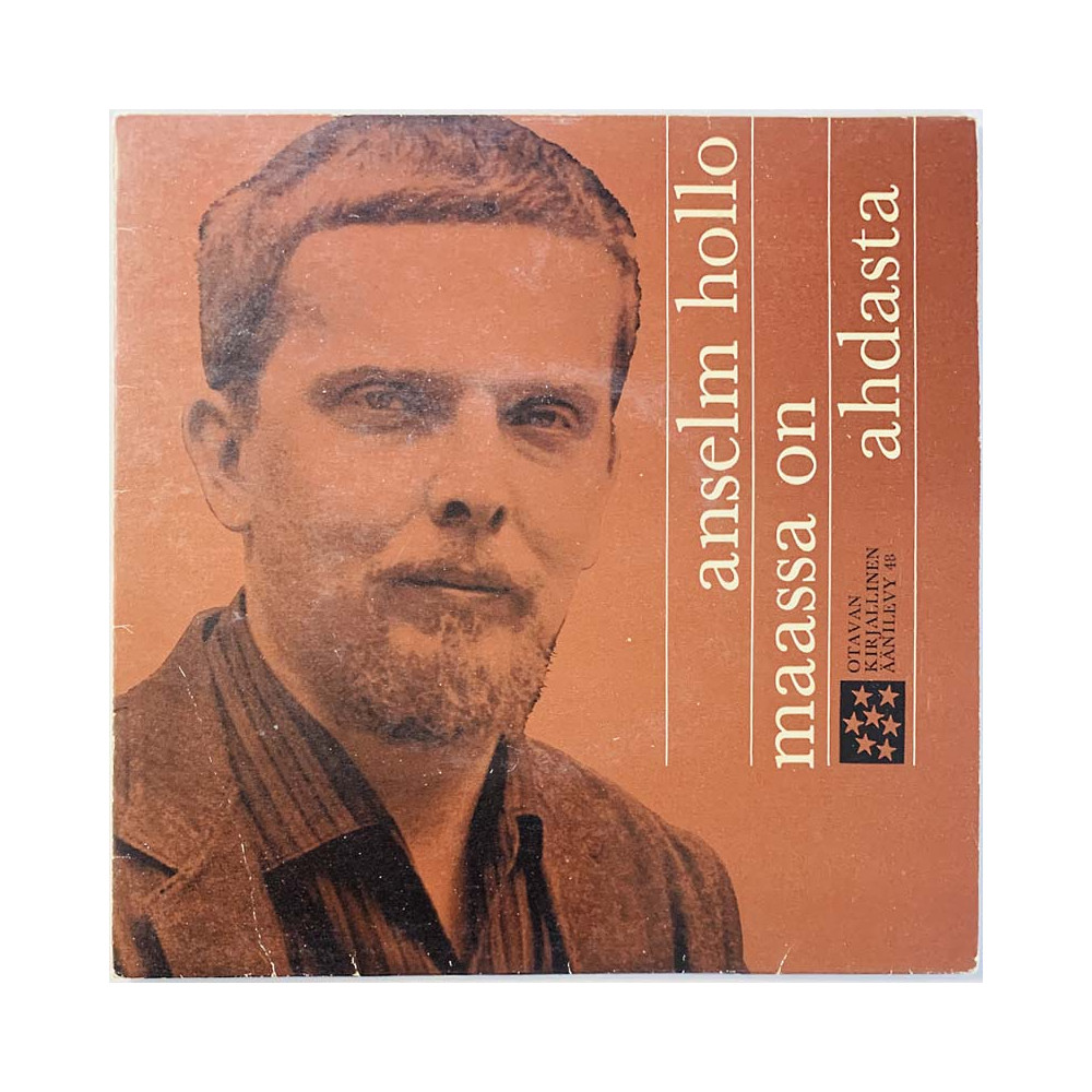 Hollo Anselm vinyl single Maassa On Ahdasta  kansi EX- levy EX käytetty vinyylisingle PS