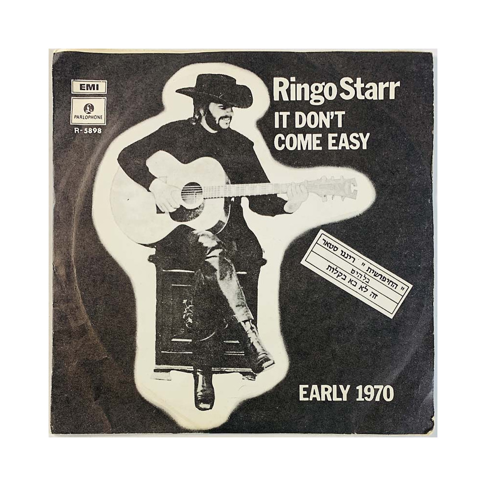 Starr Ringo vinyl single It Don't Come Easy / Early 1970  kansi VG levy VG+ käytetty vinyylisingle PS