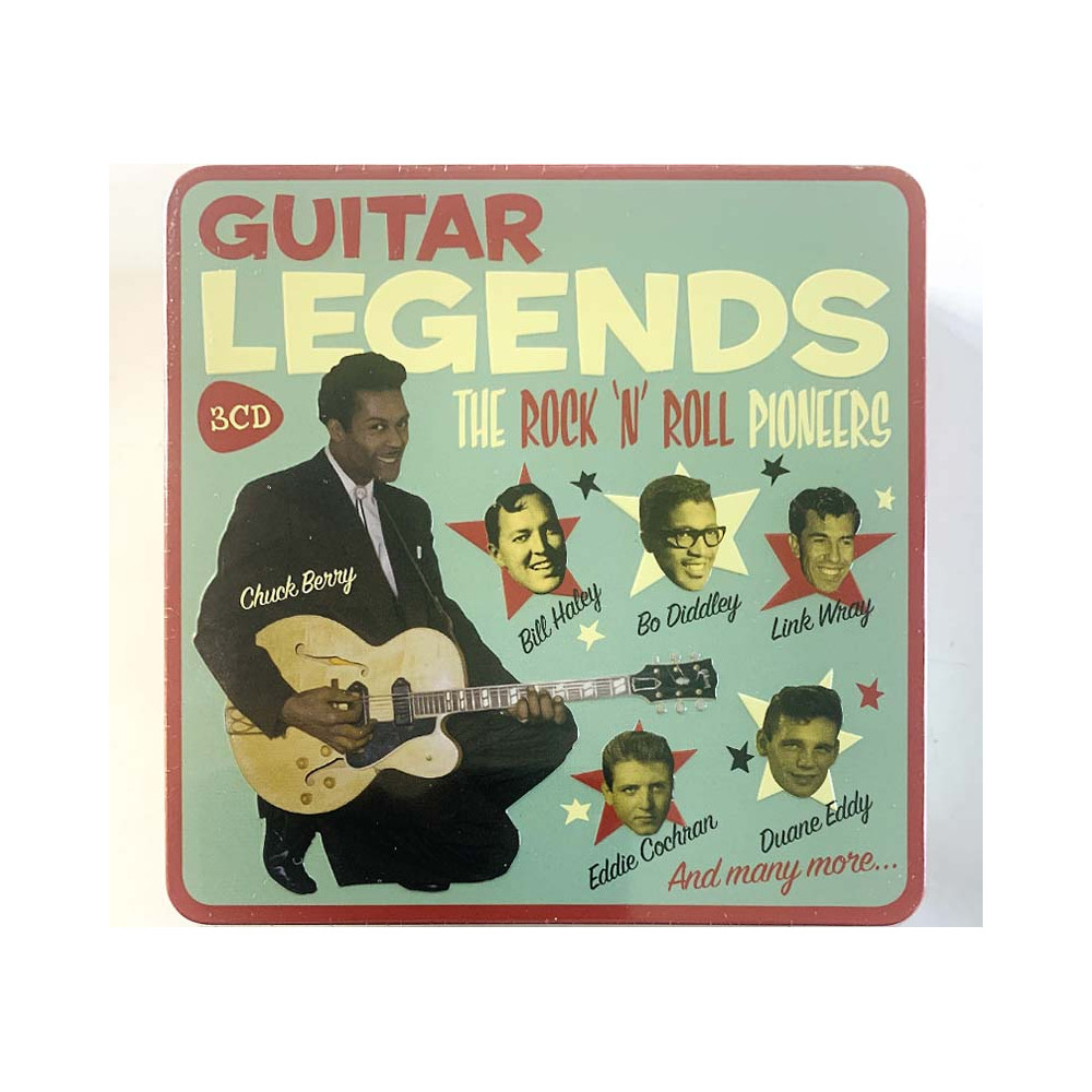 Link Wray, Dick Dale, Freddy King, Les Paul ym. CD Guitar legends 3CD  CD