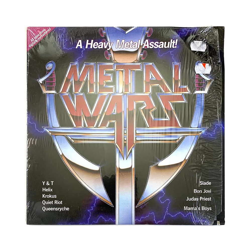 Y&T, Krokus, Quiet Riot, Judas Priest ym. vinyl LP Metal Wars  kansi EX levy EX Käytetty LP