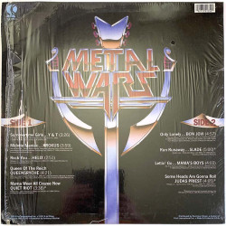 Y&T, Krokus, Quiet Riot, Judas Priest ym. vinyl LP Metal Wars  kansi EX levy EX Käytetty LP