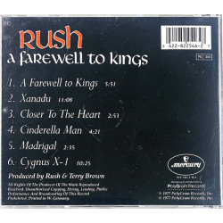 Rush CD A farewell to kings  kansi EX levy EX Käytetty CD