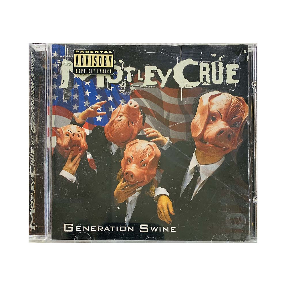 Mötley Crüe CD Generation Swine  kansi EX levy VG+ Käytetty CD