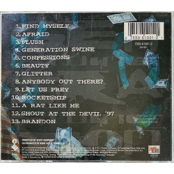 Mötley Crüe CD Generation Swine  kansi EX levy VG+ Käytetty CD