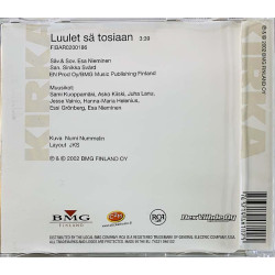 Kirka CD Luulet sä tosiaan cd-single  kansi EX levy EX Käytetty CD