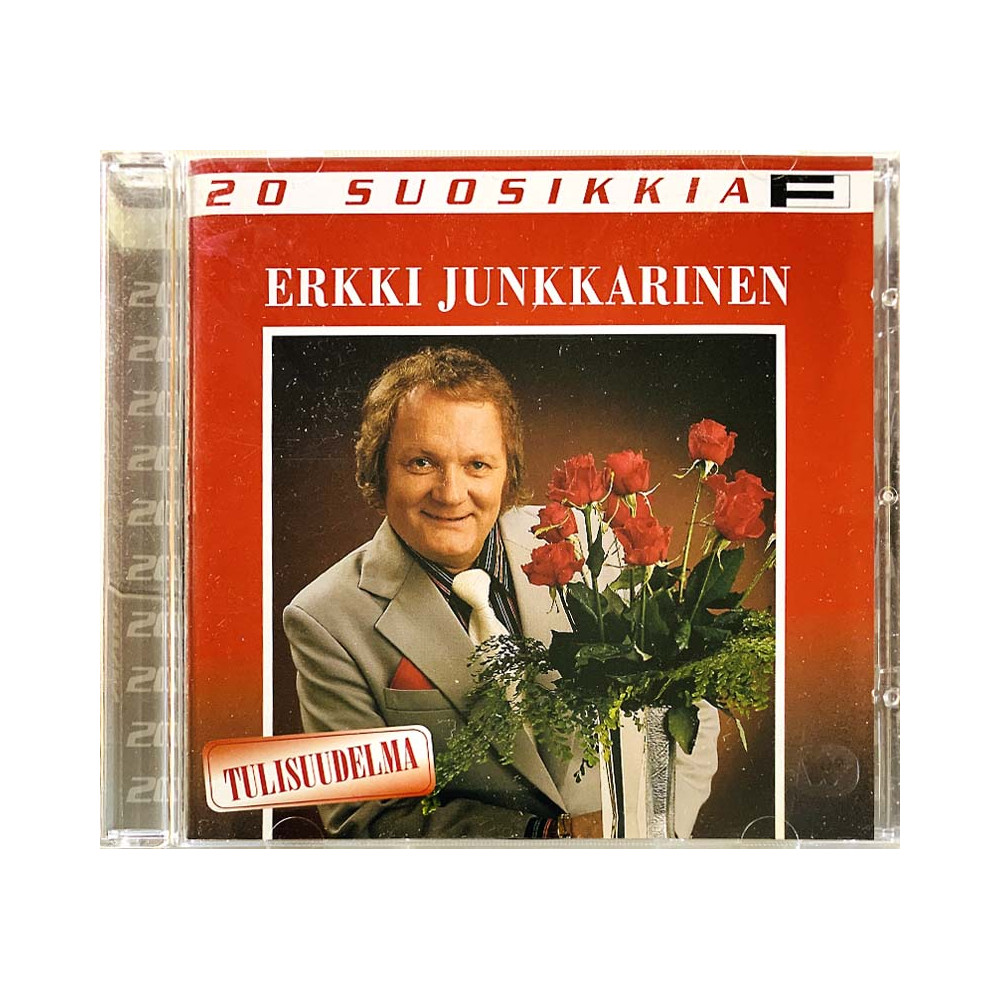 Junkkarinen Erkki CD 20 Suosikkia - Tulisuudelma  kansi EX levy EX Käytetty CD