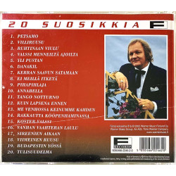 Junkkarinen Erkki CD 20 Suosikkia - Tulisuudelma  kansi EX levy EX Käytetty CD