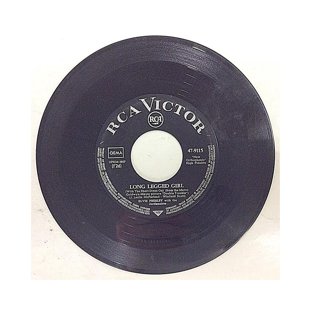 Elvis: Long Legged Girl / That’s Someone You Never - begagnad singelskiva
